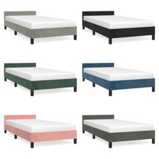 Bettgestell mit Kopfteil Samt