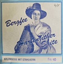 Bergfee Konzertzither-Saite Münchner Stimmung fis Nr. 10 Nylon/Blau 1330