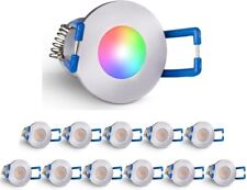 3W Smart Minispot 12er-Set, RGB Farbwechsel, Dimmbar Fernbedienung + Wifi Wlan