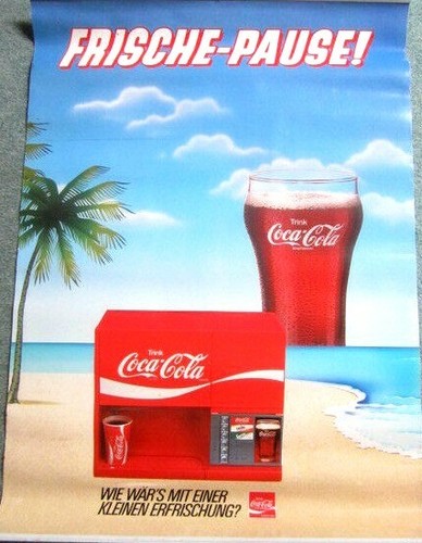 Coca cola poster frische - coca,