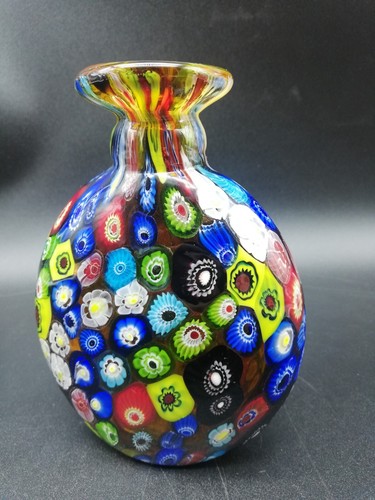 Murano millefiori vase - murano,