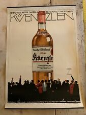 Ludwig Hohlwein Plakat 1920 Litho Künzlen Weinbrand Lagerfund  no Emailschild