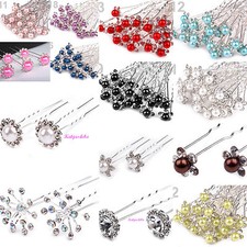 2, 10 Haarnadeln Strass