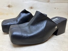 TOPSHOP DAMEN CLOGS PANTOLETTEN SANDALETTEN  SANDALEN ABSATZ GR:38 UK:5 SCHWARZ