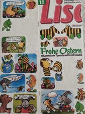 1 gr. Aufkleber-Bogen (sticker) aus Zeitschrift  -Janosch/ Ostern-