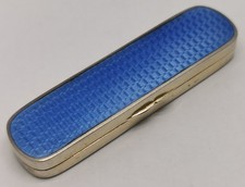 Vintage um 1900 blaue Emaille