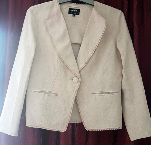 Damen leinen blazer - leinen,