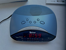 TEVION XL 6312 Radiowecker UKW/MW Digitaluhr Snooze Taubenblau sehr gut