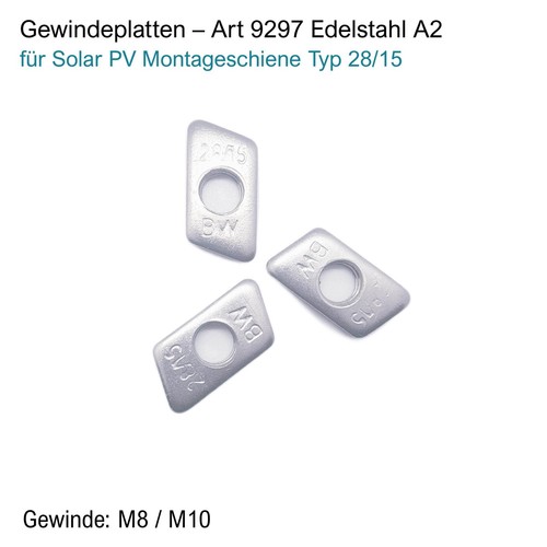 Gewindeplatte m10 für - m10,