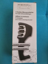 HAND MESSERSCHÄRFER Rosenstein & Söhne 3-Stufen Diamant für Stahl- & Keramik