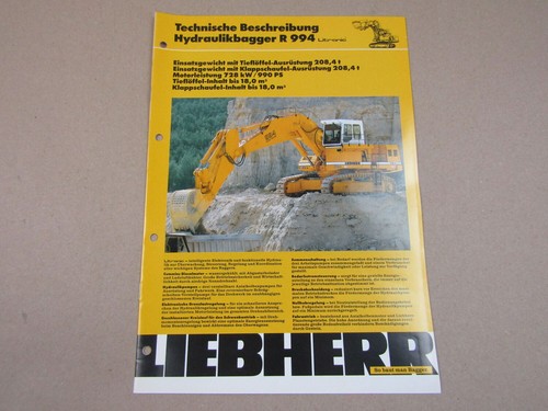 Prospekt liebherr 994 - prospekt, r