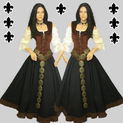 Mittelalter gothic kleid - gothic,