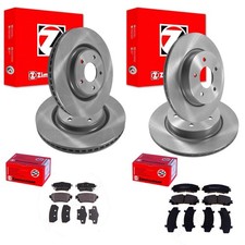 ZIMMERMANN BREMSSCHEIBEN+BELÄGE VORNE+HINTEN passend für RENAULT KOLEOS 2 HC II