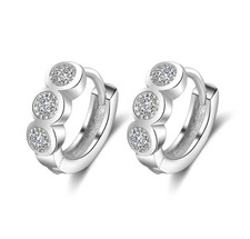 Klapp Creolen Zirkon Liebe