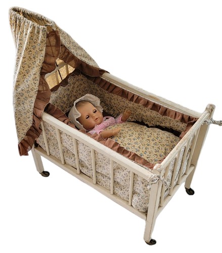 Puppen himmelbett auf rollen - himmelbett,