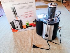 Rosenstein & Söhne Edelstahl Entsafter 700 W, Juicer, Entsafter, Gemüsesaftmaker