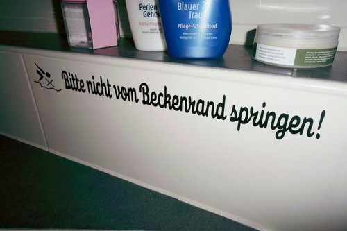 Wandtattoo bitte nicht - nicht, vom