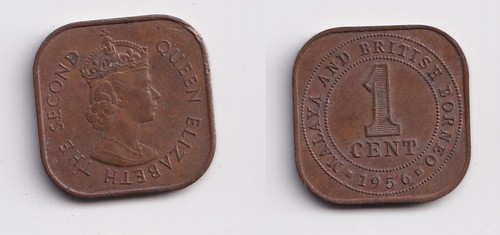 Cents bronze münze malaya - cents,