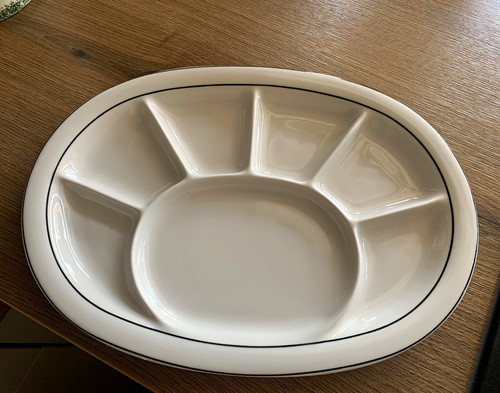 Goebel fondue teller oval - goebel, teller,