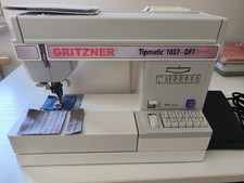 Gritzner 1037  mit DFT-system Freiarm Flachbett Nähmaschine