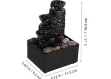 Tischbrunnen mit wasserfall - tischbrunnen,