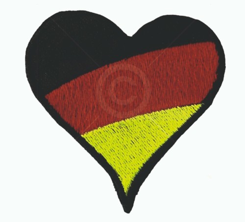 Aufnäher deutschland herz - deutschland,