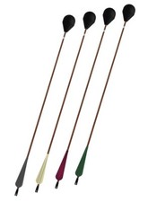 Rundkopfpfeil - brauner Schaft - Larp-Pfeil mit Sicherheits-Rundkopf und braunem