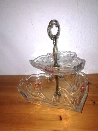 Etagere vintage glas - etagere,