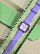 Swarovski Damen Armband - Uhr Lucent Violet Silikonband Neu 5624376