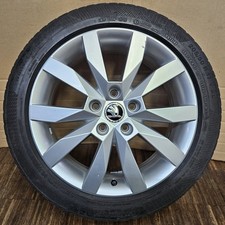 1 original Skoda Octavia III 3 17 Zoll Alufelge 6x17 ET48 5E0601025N für 205/50