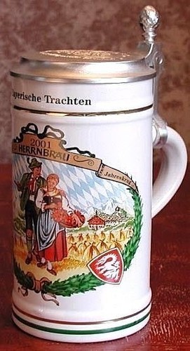 German stein 2001 herrnbrau - german,