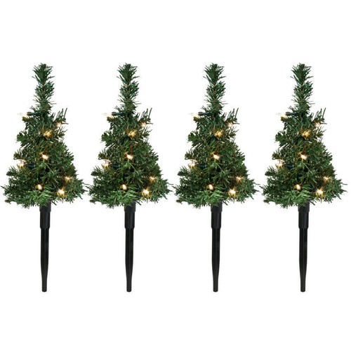 4er led tannenbäumchen - 4er,