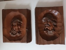 2 alte Holzbilder, alter Mann