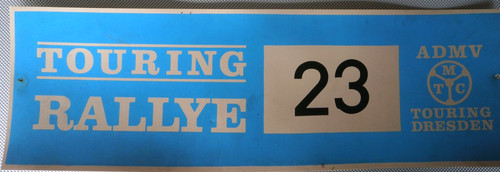Ddr rallye schild - ddr,