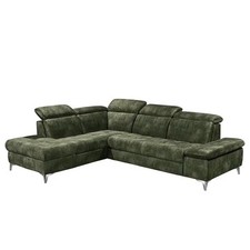 Ecksofa Groslay Loftscape Samt Moosgrün Eckcouch Schlafcouch 