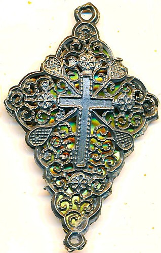Rosenkranzkreuz zinn filigran - zinn,