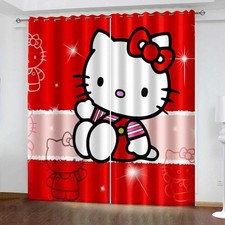 Maßgefertigte Vorhänge 06.Cartoon Katze Schlafzimmer Verdunklung UV-Schutz