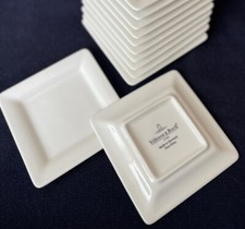 6 x Villeroy & Boch Weiß: eckig, Brotteller, Teller, Fingerfood 11,5cm Top World