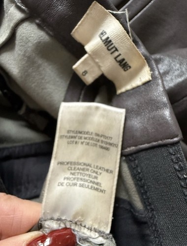 Helmut lang lederhose hose - helmut,