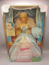 Mattel 20489 - 1998 Barbie als Dornröschen mit Musik Kissen - Nrfb - OVP