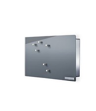 blomus Schlüsselkasten Glasmagnettafel  Velio grau Nr. 65365 