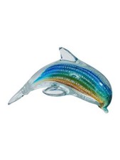 Glasdelphin multicolor mit