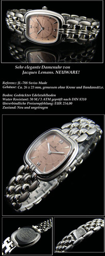 Edle damenuhr jacques lemans - damenuhr,