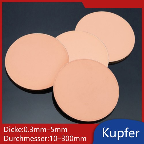 Runde kupferplatte 10mm - runde, 10mm-300mm