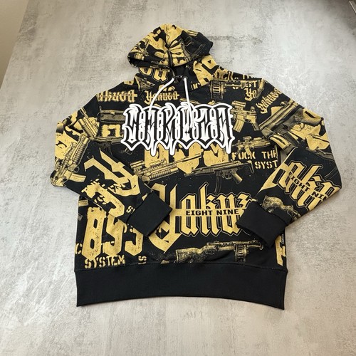Yakuza allover print hoodie - yakuza,
