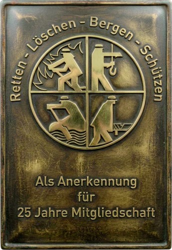 Feuerwehr metall ehrengabe - feuerwehr,