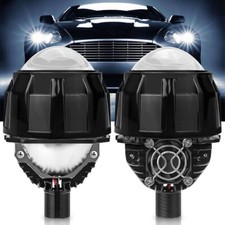 2x 2.5Zoll Bi LED Scheinwerfer Projektor Objektiv Fern- Abblendlicht 100W DE