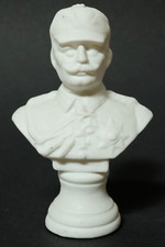 Alte Reservistika Patriotika Büste Kaiser Wilhelm II. Figur Porzellanfigur 1.WK