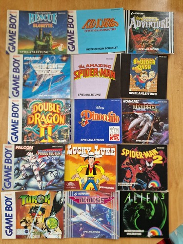 Gameboy spiel anleitungen - anleitungen, /