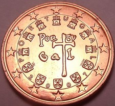 Gem Unc Portugal  2007 5 Euro